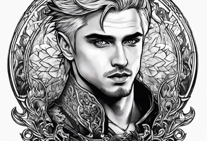 Want the words “that get back a mf” with a picture of Draco tattoo idea