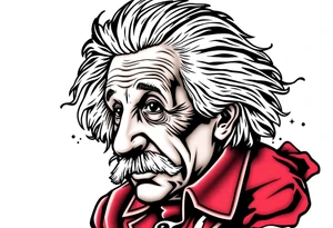 Einstein at a bank tattoo idea