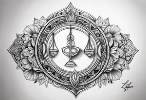 Symbol of balance tattoo idea