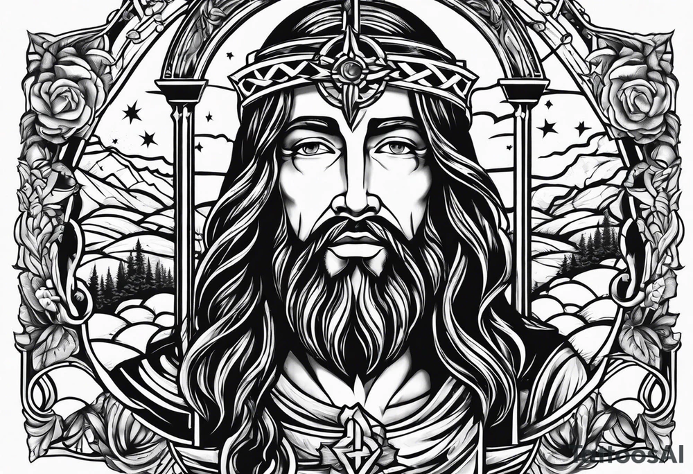 Witchcraft Jesus jail mom farm tattoo idea