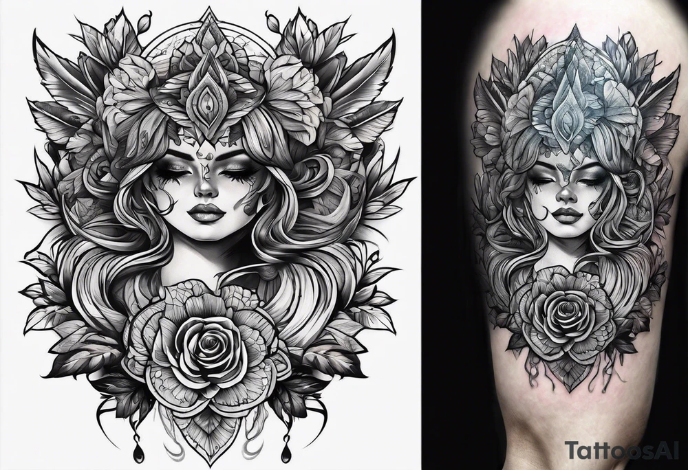 Line designs tattoo idea
