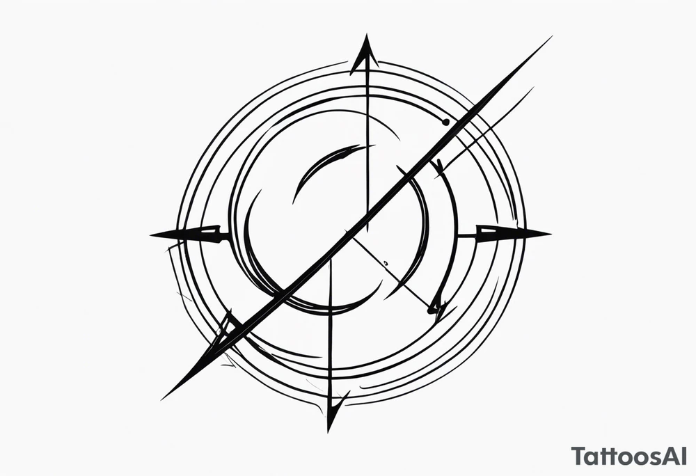 Flash Sagittarius tattoo idea