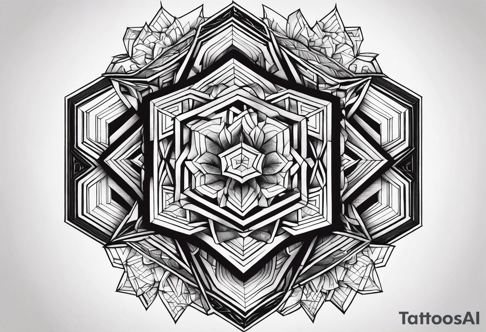 To work off hexagon tattoo idea