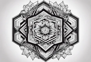 To work off hexagon tattoo idea