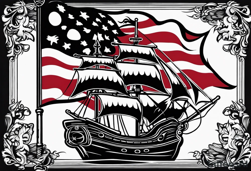 Pirate flag tattoo idea