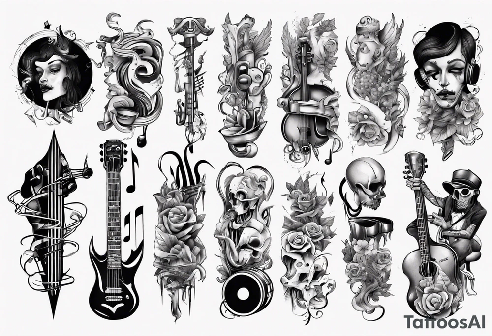 music band tattoo idea