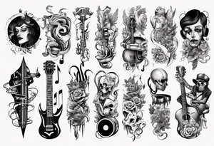 music band tattoo idea