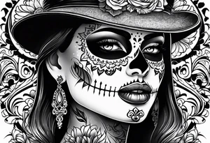 Day of the dead love edition tattoo idea