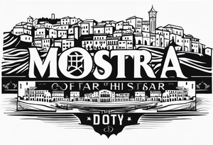 The city of Mostar. Now put a warrior in front. tattoo idea