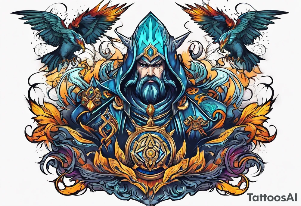 Stormfather warlock tattoo idea