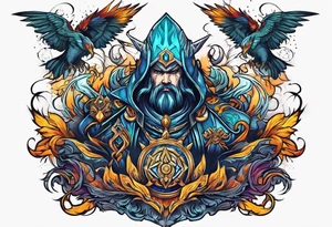 Stormfather warlock tattoo idea