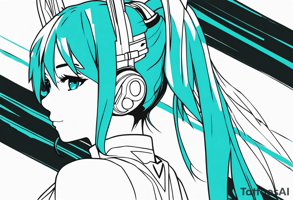 hatsune miku tattoo idea