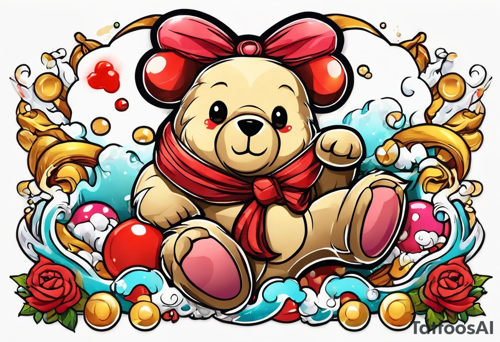 japanese animation scorpion kapow
candy bear tattoo idea