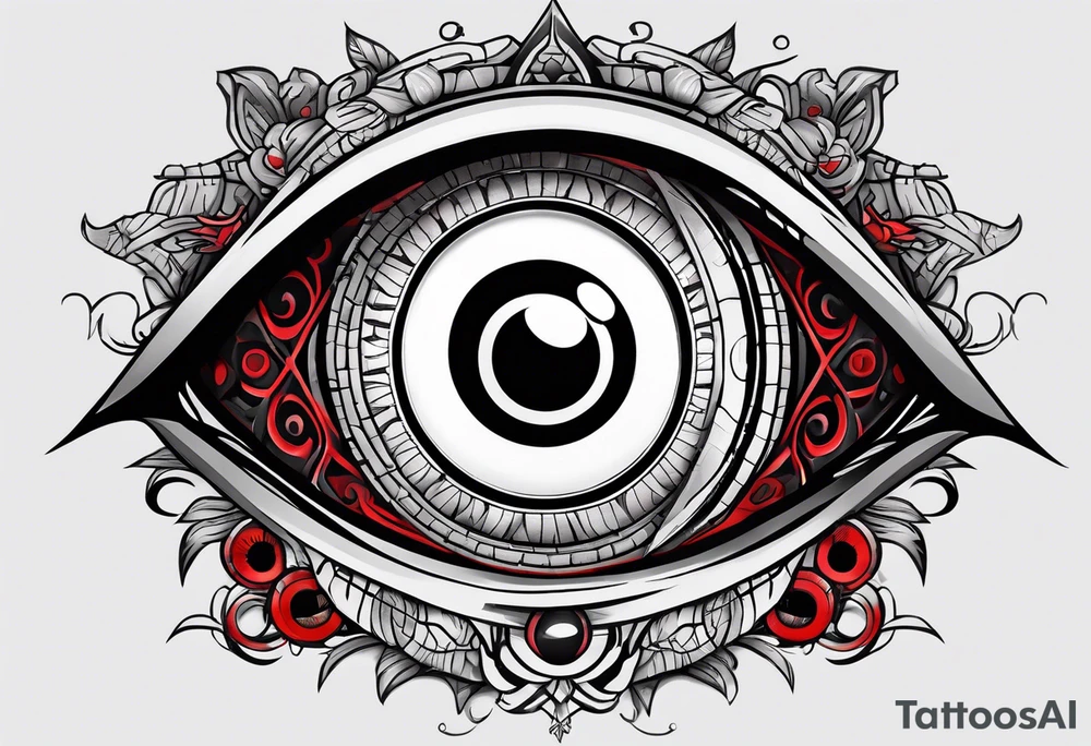 Sharingan eyes tattoo idea