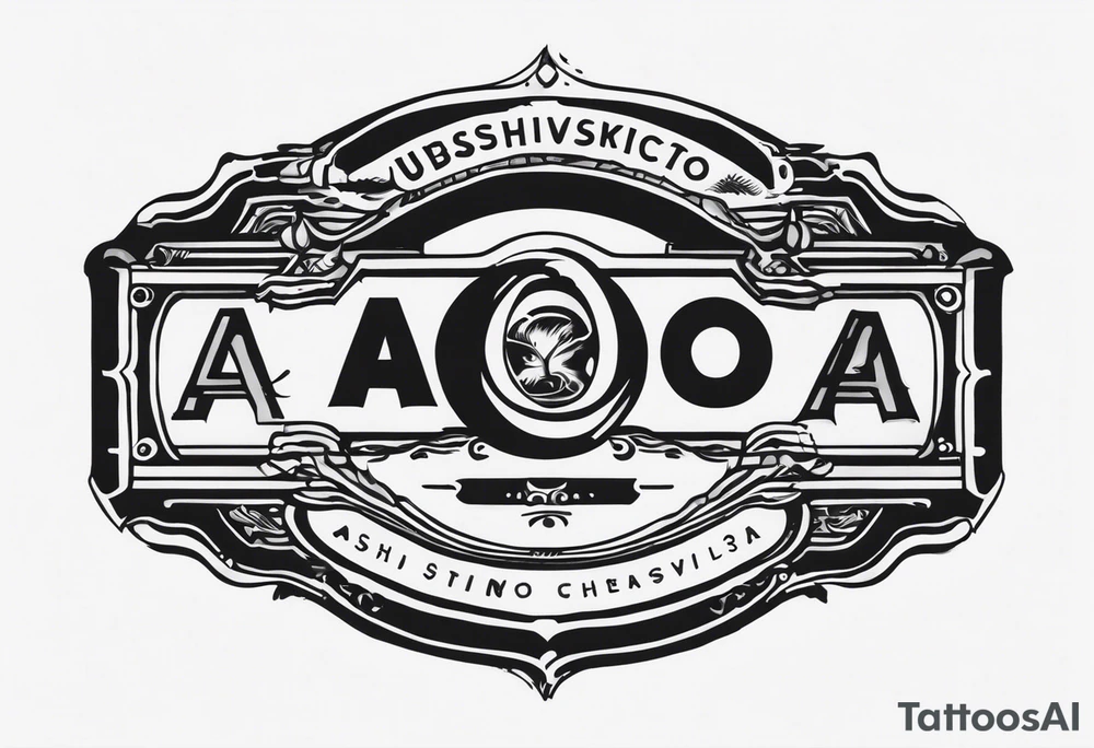 A banner that reads AO..BUSHWICK .HAH tattoo idea