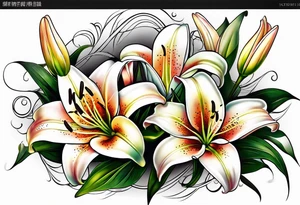 lily  flower tattoo idea