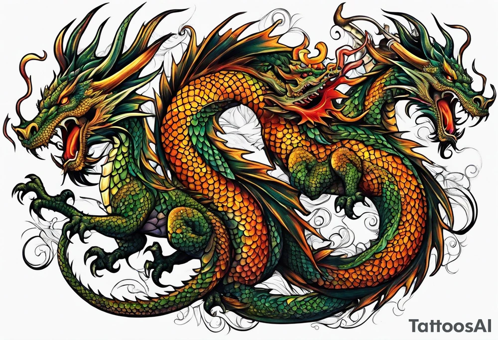 dragon tattoo idea