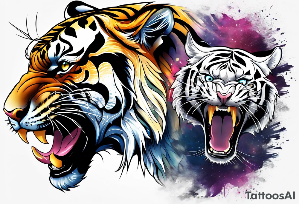 growling tiger tattoo idea