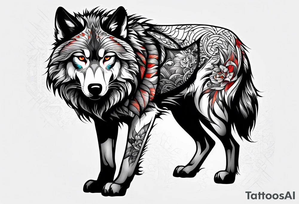 Lobo wolf for a male tattoo tattoo idea