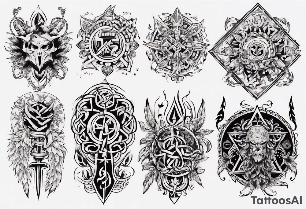 Slavic symbols tattoo idea