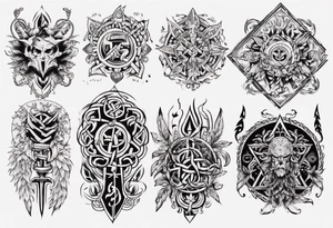 Slavic symbols tattoo idea