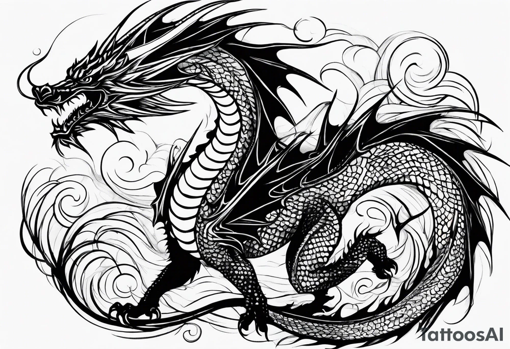 dragon tattoo idea