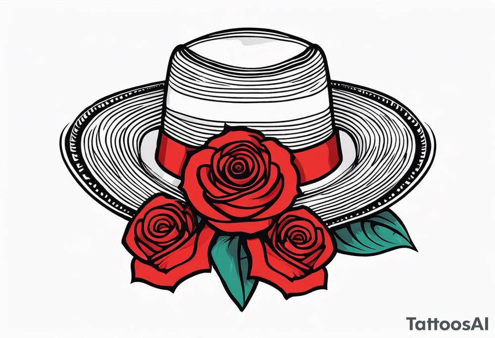 Mexican hat
red rose tattoo idea