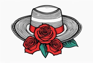 Mexican hat
red rose tattoo idea
