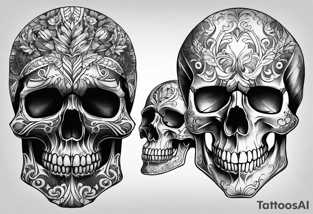 Skull tattoo idea