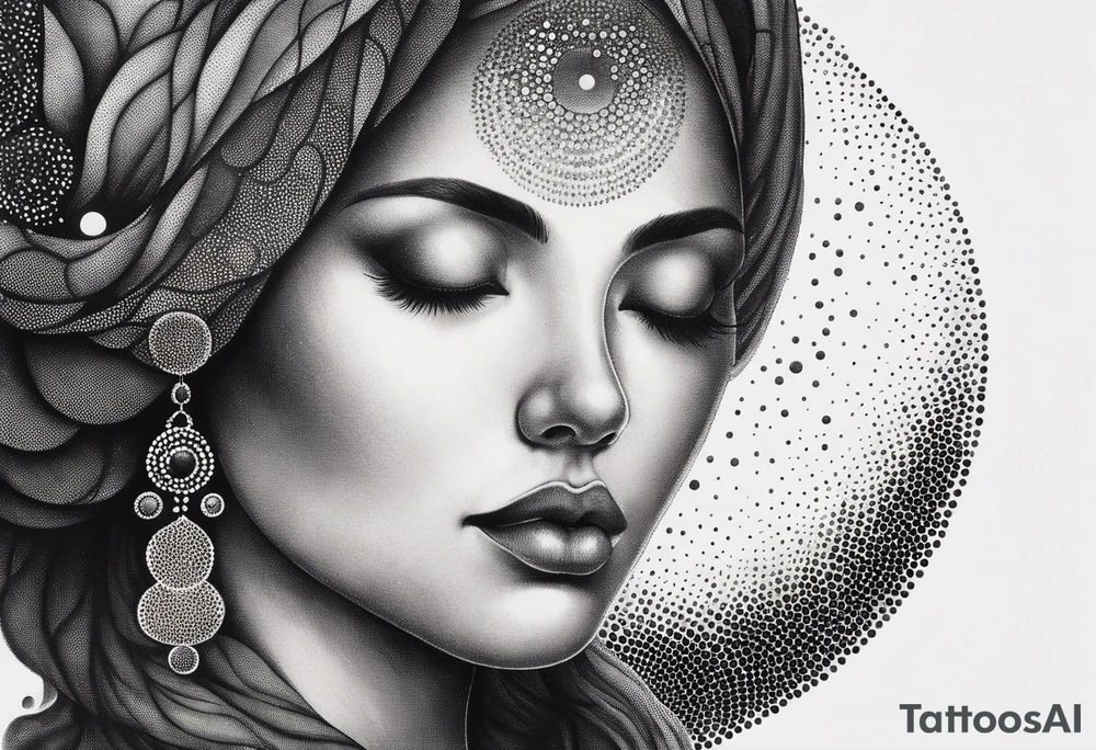 Meditation and bubbles tattoo idea