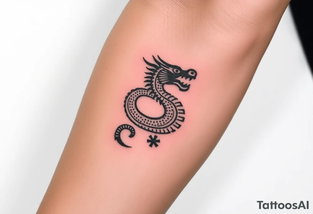 Aztec dragon tattoo idea