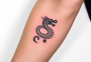 Aztec dragon tattoo idea