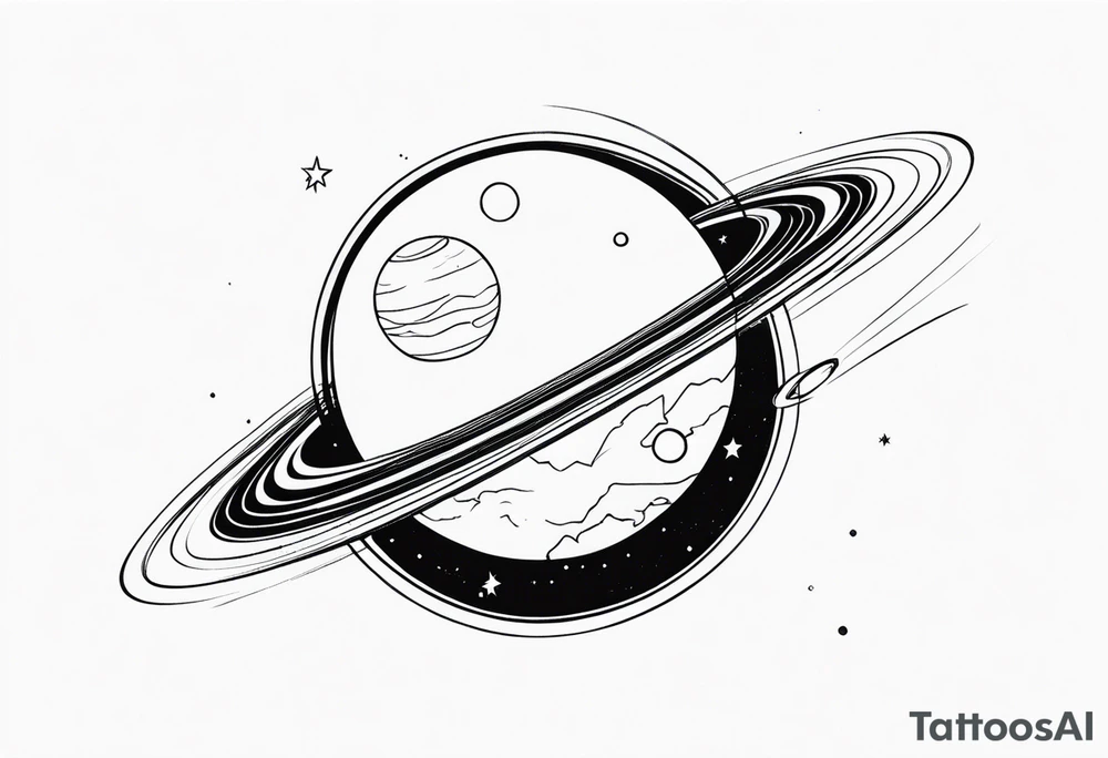 planet tattoo idea