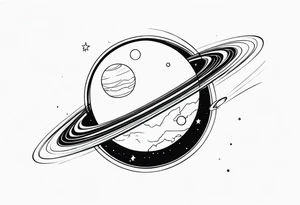planet tattoo idea