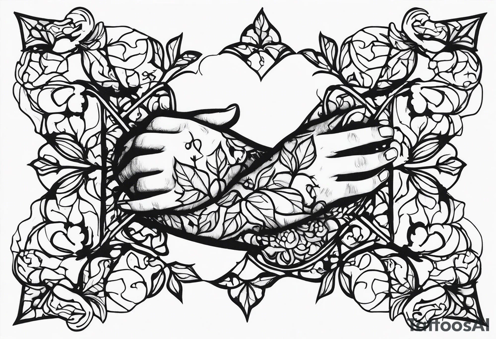 ivy, hands tattoo idea