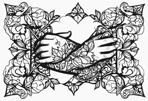 ivy, hands tattoo idea
