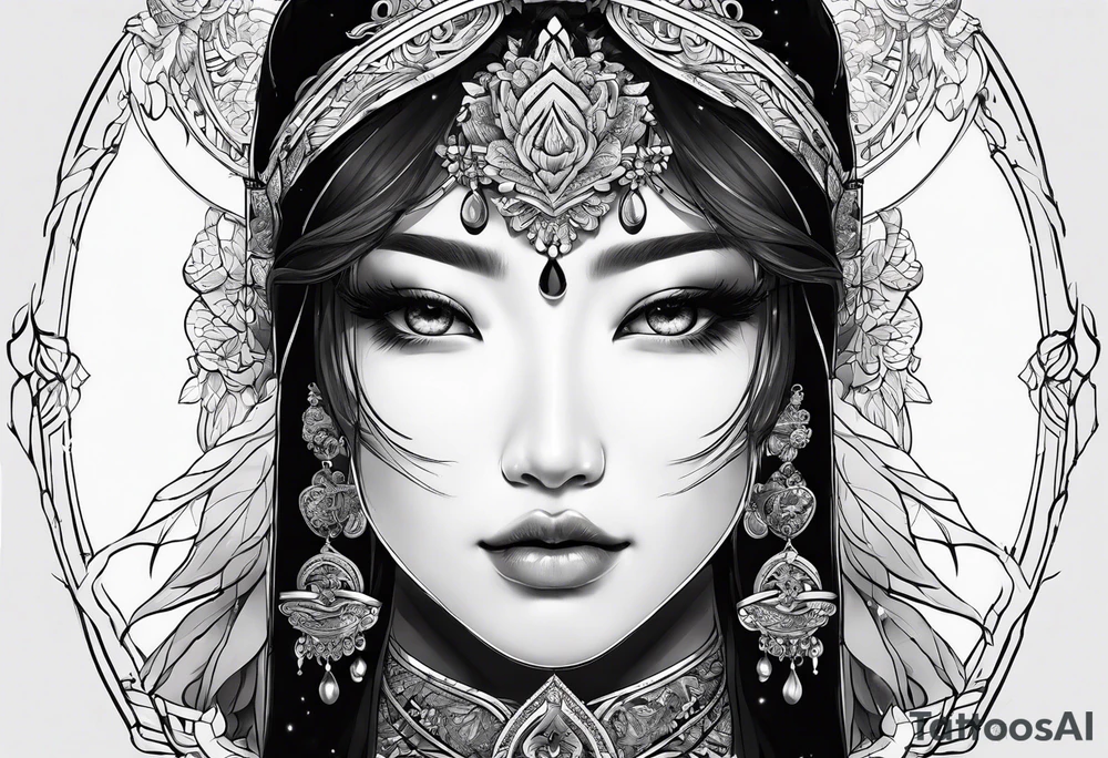3 lines interconecting tattoo idea