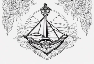 Make smaller but longer 

Add anchor to south tattoo idea