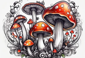 "Graceful Mushrooms" tattoo idea