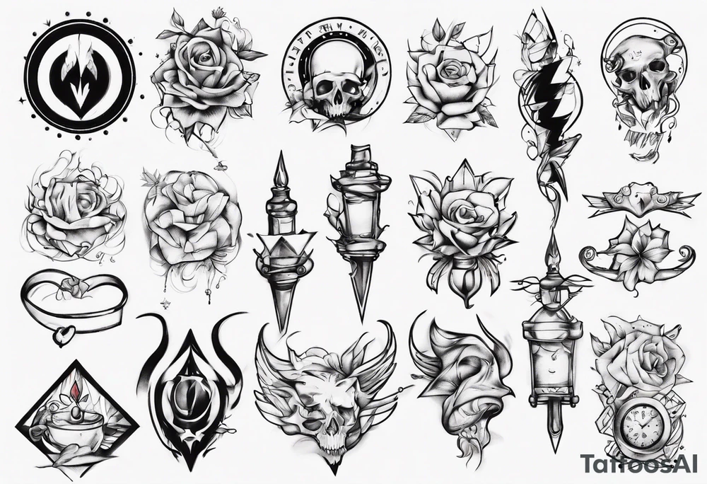 bed tattoo idea