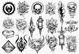 bed tattoo idea