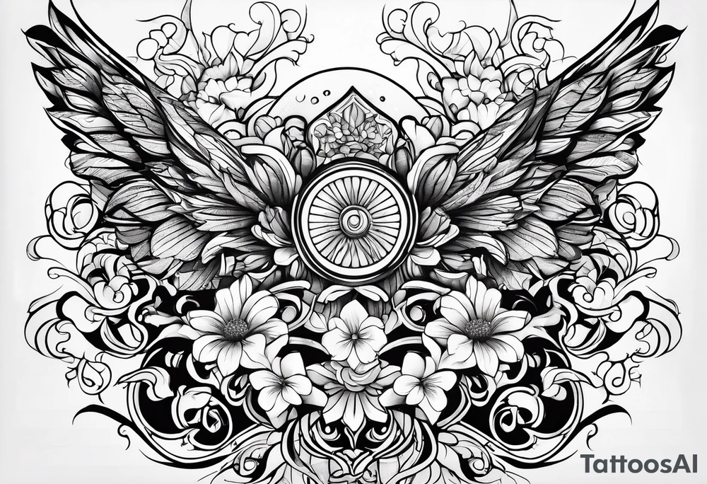 kwiat lotosu tattoo idea