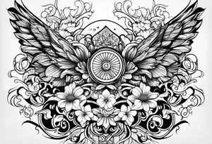 kwiat lotosu tattoo idea