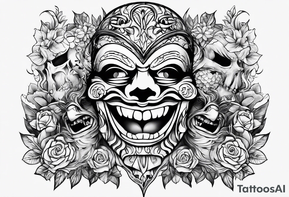 Laugh now cry later tattoo idea