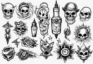 cum shot tattoo idea