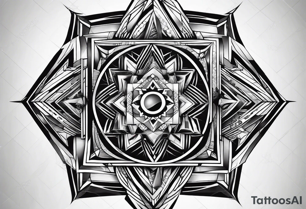 rhombic tattoo idea