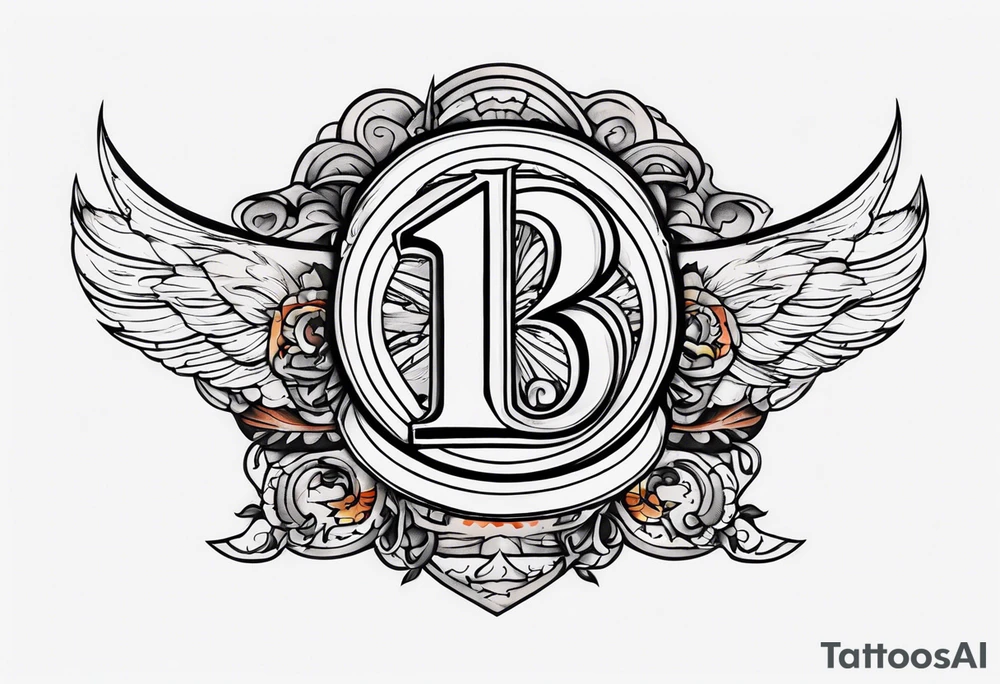number "13" tattoo idea
