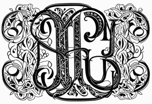 Paring salawaku tattoo combined With Initials MLJ tattoo idea