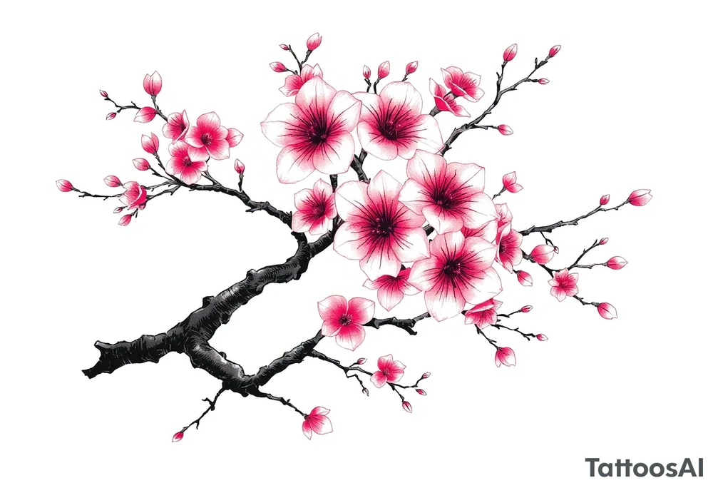 cherryblossom tree tattoo idea