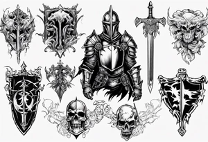 fallen knight tattoo idea